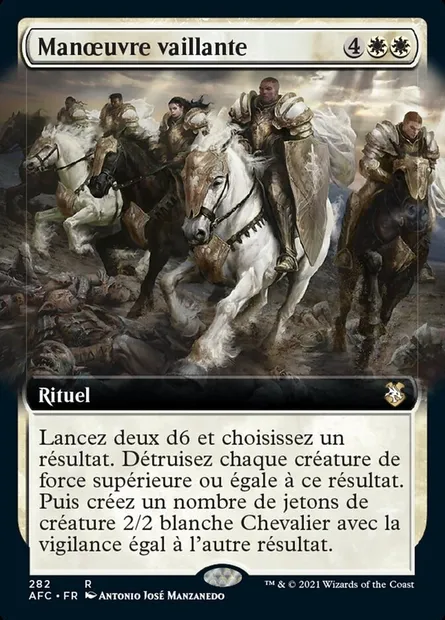 Manœuvre vaillante, carte Magic AFC 282 — extension Forgotten Realms Commander