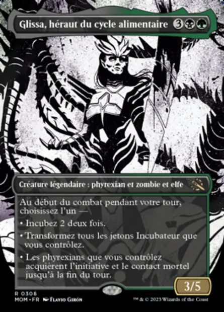Glissa, héraut du cycle alimentaire, carte Magic MOM 308 — extension L'invasion des machines