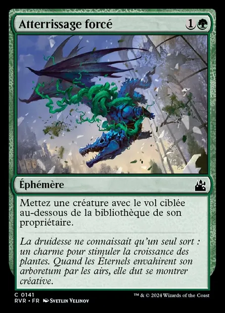 Atterrissage forcé, carte Magic RVR 141 — extension Ravnica Remastered