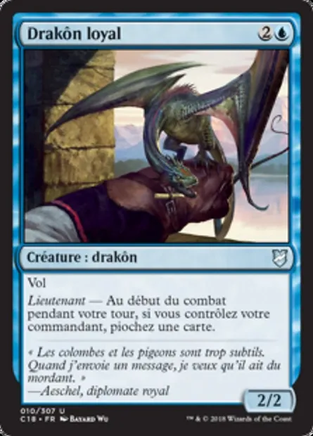 Drakôn loyal, carte Magic C18 10 — extension Commander 2018
