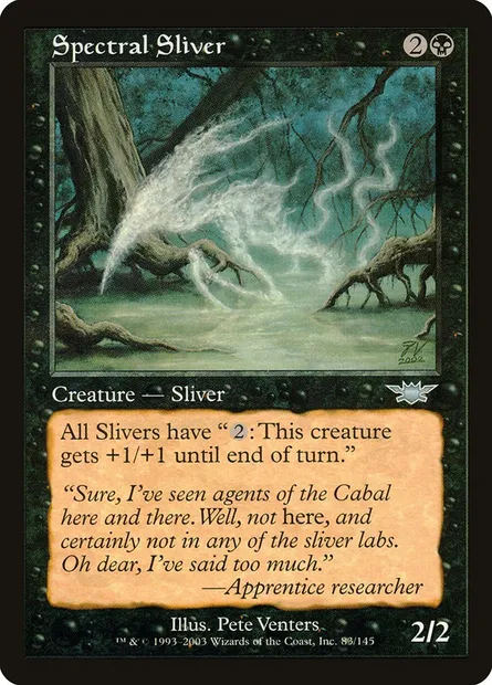 Spectral Sliver, Magic card LGN 83 — Legions set