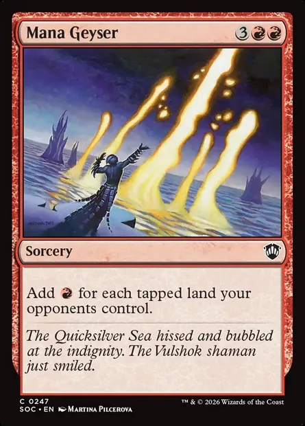 Mana Geyser, Magic card SOC 247 — Secrets of Strixhaven Commander set