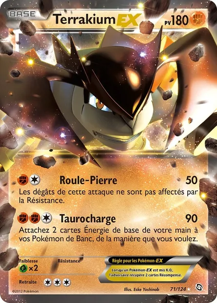 Terrakium-EX, carte Pokémon DRX 71 — extension Dragons Éxaltés