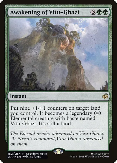 Awakening of Vitu-Ghazi, Magic card WAR 152 — War of the Spark set