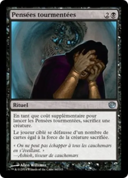Pensées tourmentées, carte Magic JOU 86 — extension Incursion dans Nyx