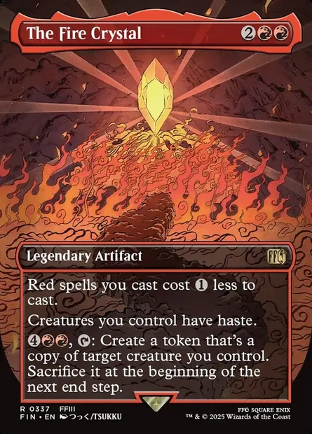 The Fire Crystal, Magic card FIN 337 — Final Fantasy set