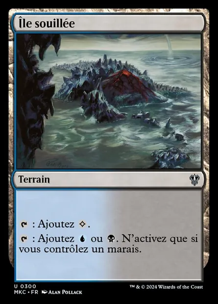 Île souillée, carte Magic MKC 300 — extension Murders at Karlov Manor Commander