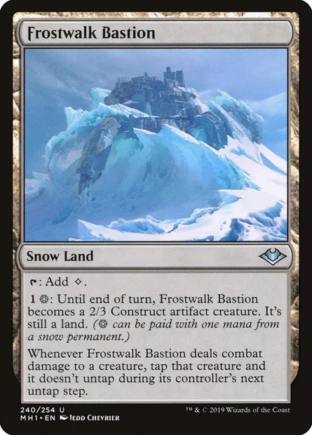 Frostwalk Bastion, Magic card MH1 240 — Modern Horizons set