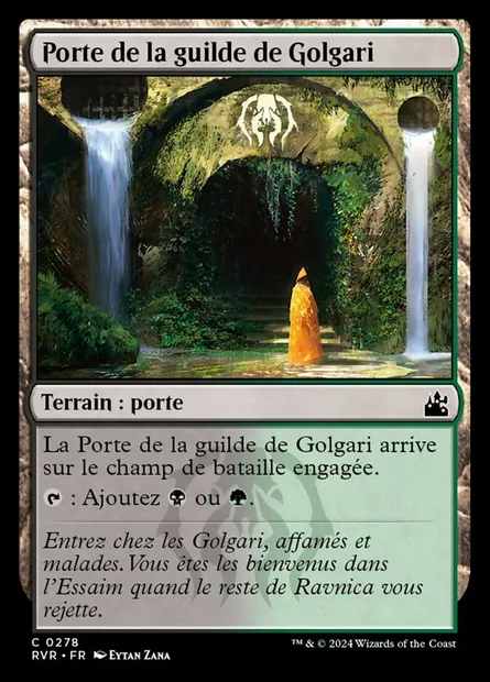 Porte de la guilde de Golgari, carte Magic RVR 278 — extension Ravnica Remastered