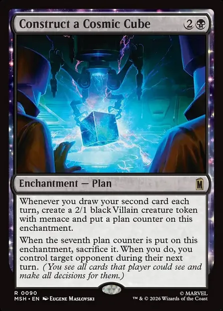 Construct a Cosmic Cube, Magic card MSH 90 — Marvel Super Heroes set