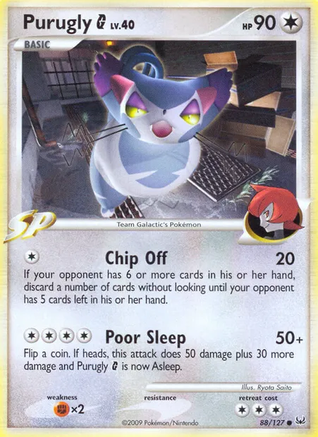 Purugly G, Pokémon card PL 88 — Platinum set
