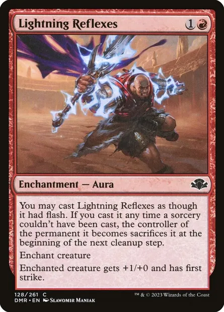 Lightning Reflexes, Magic card DMR 128 — Dominaria Remastered set