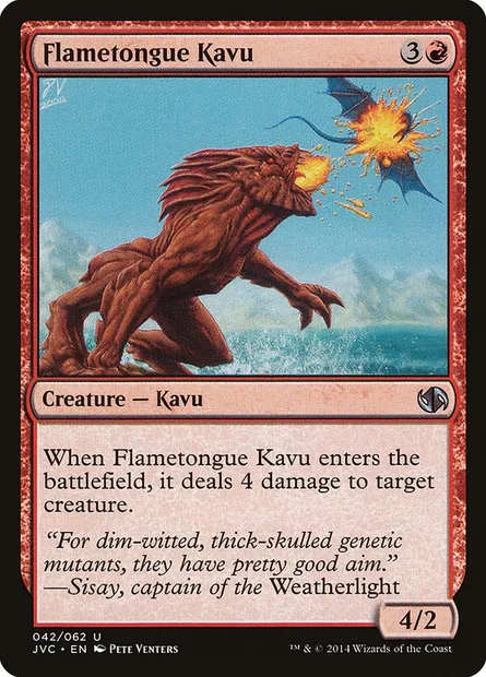 Kavru languefeu, carte Magic JVC 42 — extension Duel Decks Anthology: Jace vs. Chandra