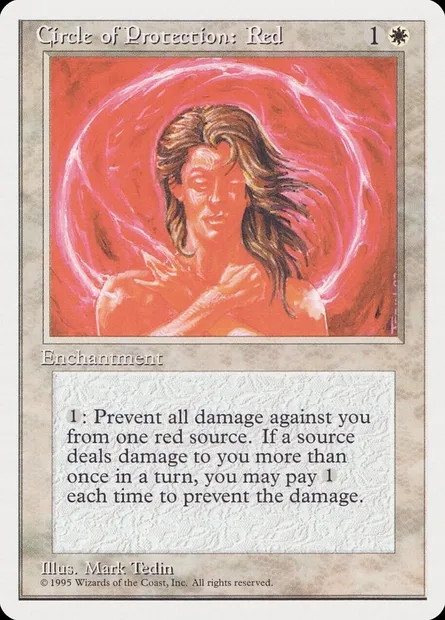 Circle of Protection: Red, Magic card RQS 3 — Rivals Quick Start Set set