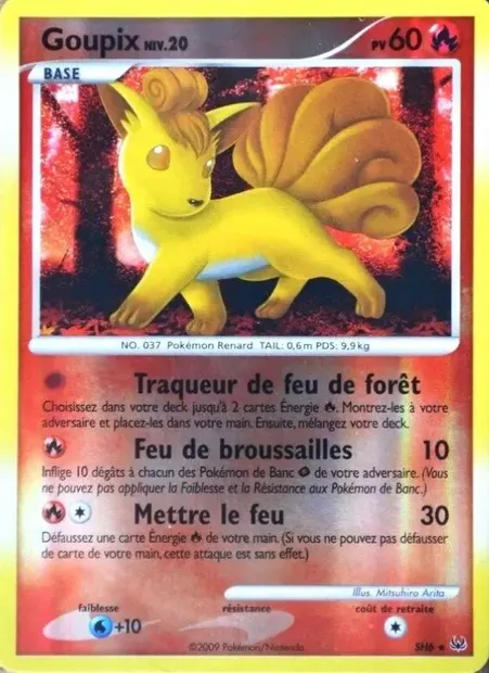 Goupix, carte Pokémon PL SH6 — extension Platine