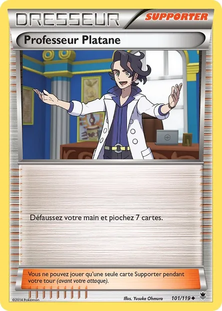 Professeur Platane, carte Pokémon PHF 101 — extension Vigueur Spectrale