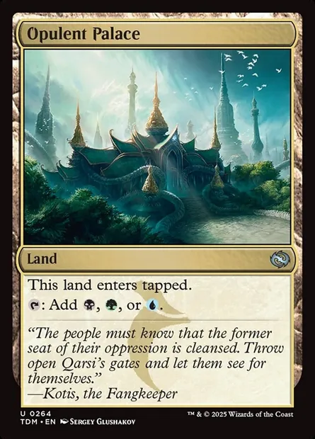 Opulent Palace, Magic card TDM 264 — Tarkir: Dragonstorm set