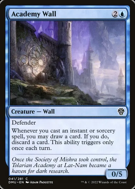 Academy Wall, Magic card DMU 41 — Dominaria United set