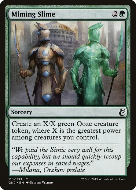 Miming Slime, Magic card GK2 113 — RNA Guild Kit set