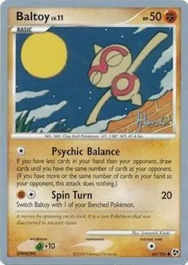 Baltoy Lv.11, Pokémon card WCD08 060-2 — World Championship Decks 2008 set