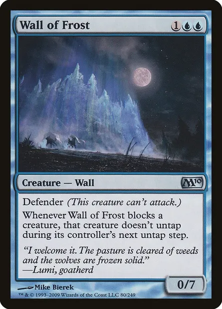 Wall of Frost, Magic card M10 80 — Magic 2010 set