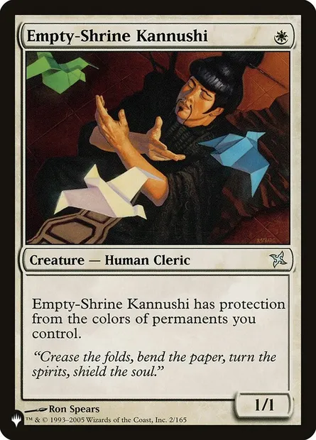 Empty-Shrine Kannushi, Magic card PLST BOK-2 — The List set