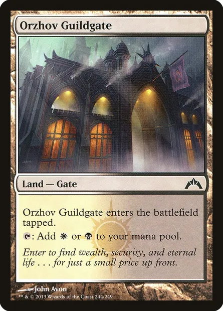 Orzhov Guildgate, Magic card GTC 244 — Gatecrash set