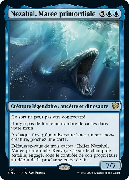 Nezahal, Marée primordiale, carte Magic CMR 401 — extension Commander Legends