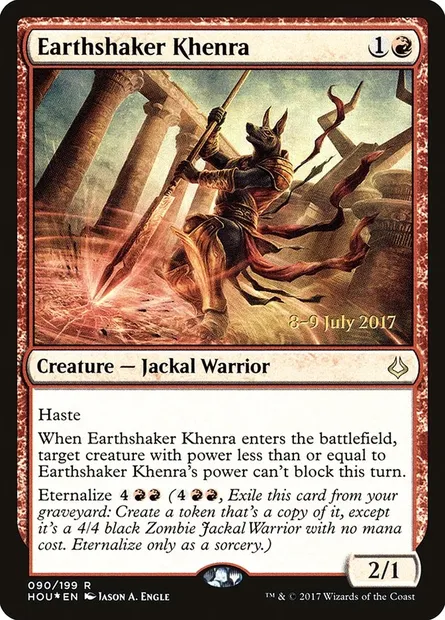 Earthshaker Khenra, Magic card PHOU 90s — Hour of Devastation Promos set