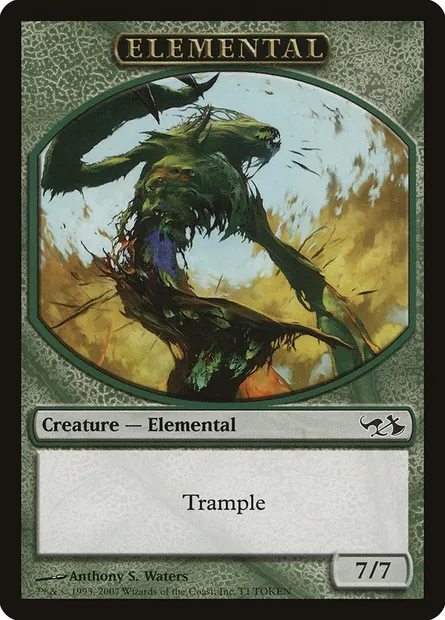 Elemental, carte Magic T 1 — extension Duel Decks: Elves vs. Goblins Tokens