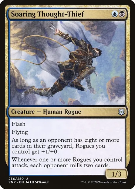 Soaring Thought-Thief, Magic card ZNR 236 — Zendikar Rising set