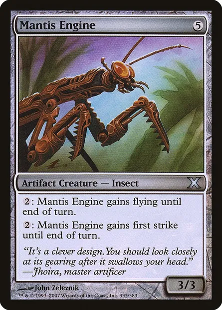 Mante-Machine, carte Magic 10E 333★ — extension Dixième édition