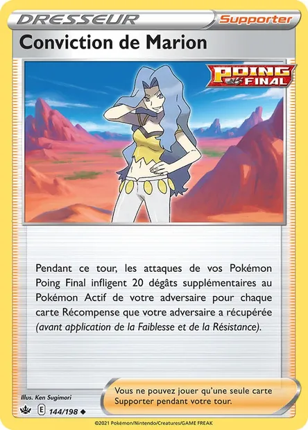 Conviction de Marion, carte Pokémon CRE 144 — extension Règne de Glace
