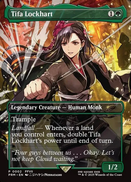 Tifa Lockhart, Magic card PF25 9 — MagicFest 2025 set