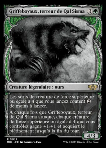 Griffeboyaux, terreur de Qal Sisma, carte Magic MUL 27 — extension Multiverse Legends
