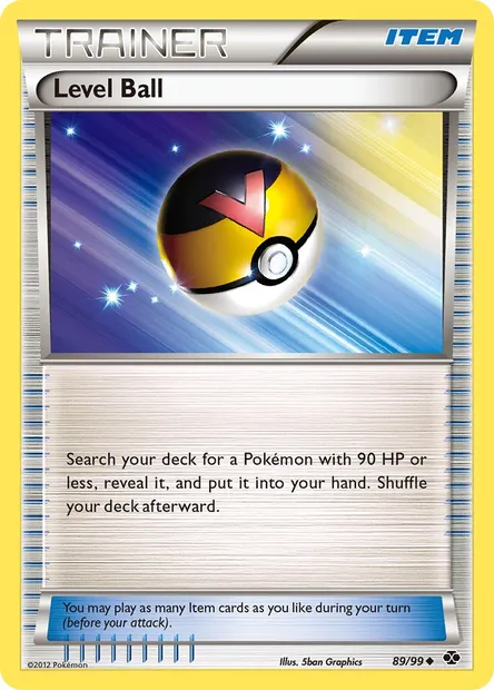Level Ball, Pokémon card NXD 89 — Next Destinies set