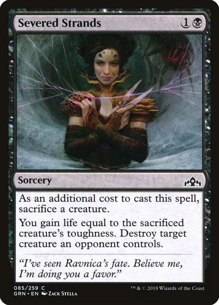 Severed Strands, Magic card GRN 85 — Guilds of Ravnica set
