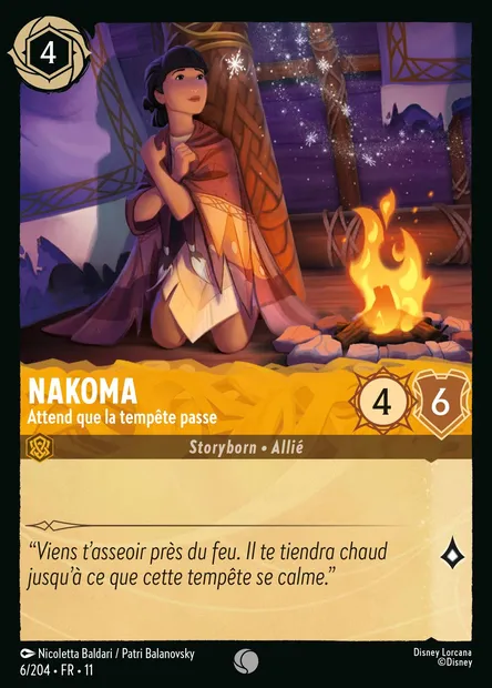 Nakoma - Attend que la tempête passe, carte Disney Lorcana CH11-006 — extension Givresort