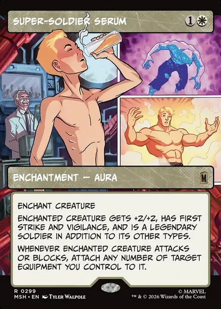 Super-Soldier Serum, Magic card MSH 299 — Marvel Super Heroes set
