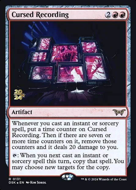 Cursed Recording, Magic card PDSK 131s — Duskmourn: House of Horror Promos set
