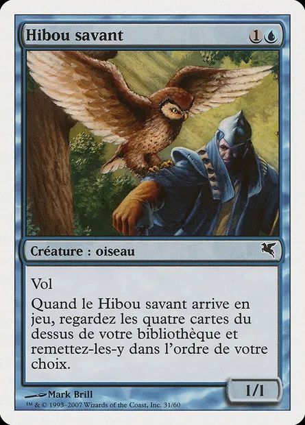 Sage Owl, Magic card PSAL E31 — Salvat 2005 set