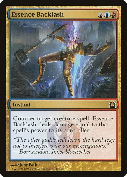 Essence Backlash, Magic card RTR 160 — Return to Ravnica set