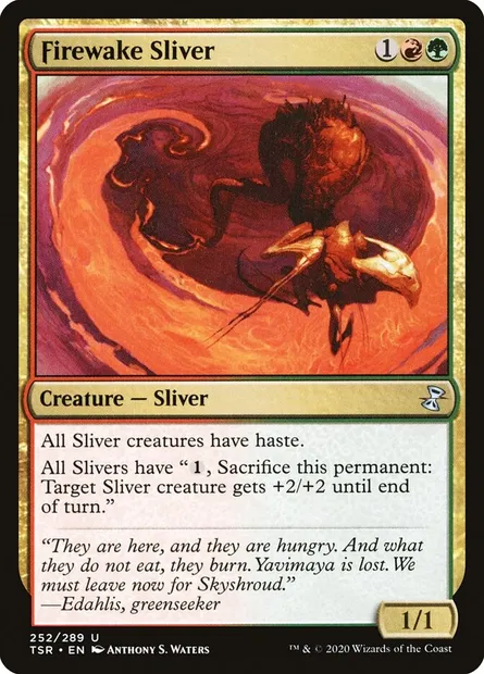 Firewake Sliver, Magic card TSR 252 — Time Spiral Remastered set