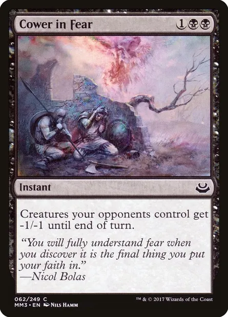 Cower in Fear, Magic card MM3 62 — Modern Masters 2017 set