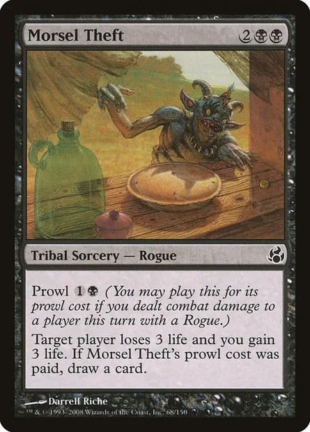 Morsel Theft, Magic card MOR 68 — Morningtide set