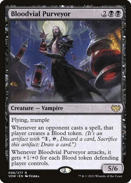 Bloodvial Purveyor, Magic card VOW 98 — Innistrad: Crimson Vow set
