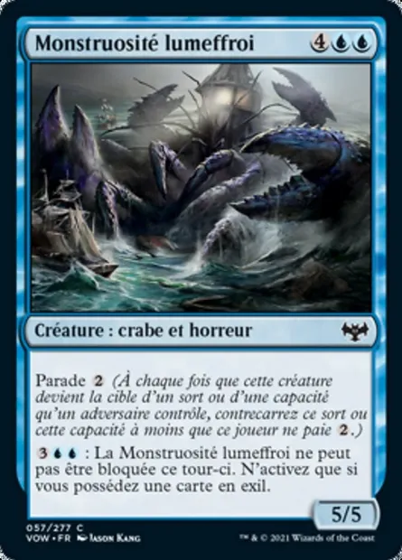 Monstruosité lumeffroi, carte Magic VOW 57 — extension Innistrad : noce écarlate