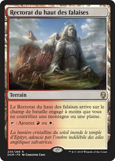 Rectorat du haut des falaises, carte Magic DOM 239 — extension Dominaria