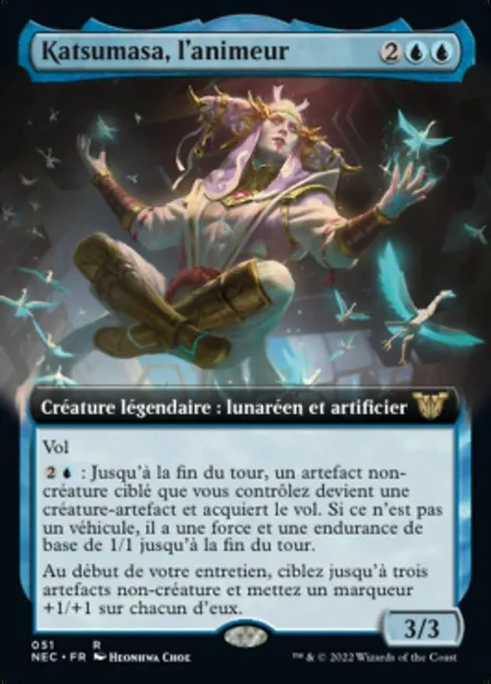 Katsumasa, l'animeur, carte Magic NEC 51 — extension Neon Dynasty Commander