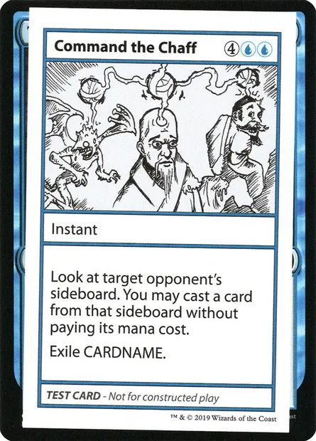 Command the Chaff, Magic card CMB2 18 — Mystery Booster Playtest Cards 2021 set